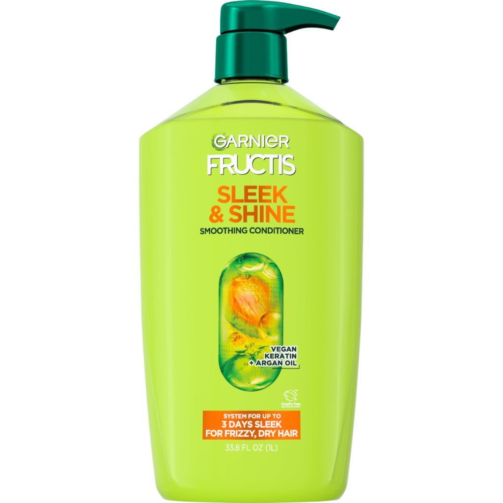Garnier Fructis Sleek & Shine Conditioner, 33.8 Fl Oz (Packaging May Vary)