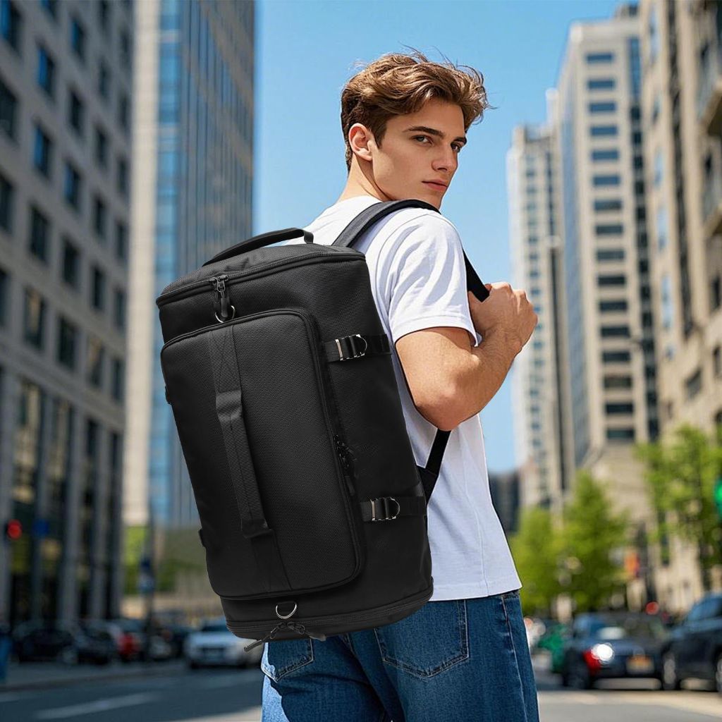 Biaqud Gym Backpack Duffel Bag with Shoe Compartment