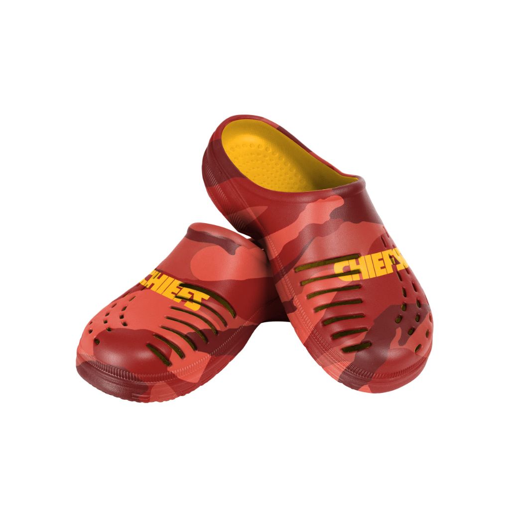 FOCO mens NFL Team Logo Garden Water Sandals Shoes Slipper Clogs, Tonal Camo, 7/8 US