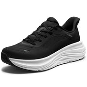 Vilanva Women's Slip On Walking Shoes Black Cushion Comfortable Running Tennis Shoes Non-Slip Workout Gym Athletic Breathable Fashion Sneakers Size 7.5