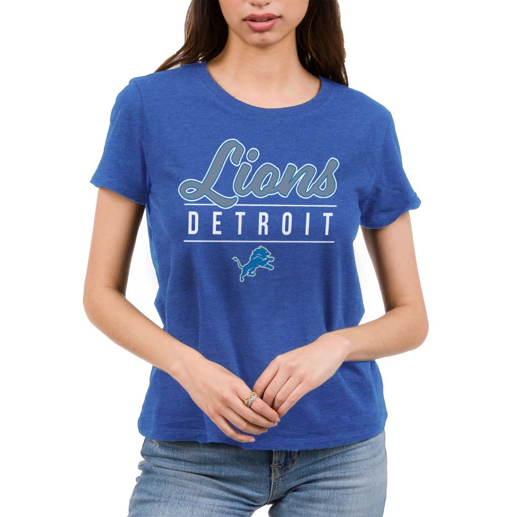 SZ M, Junk Food Clothing x NFL Women's Short Sleeve Fan T-Shirt - Detroit Lions