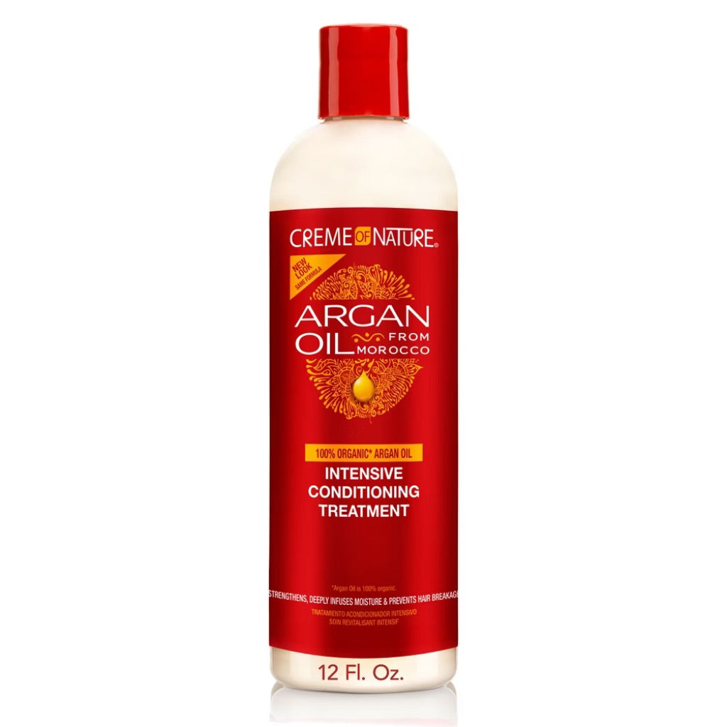 Creme of Nature Argan Oil Intensive Conditioning Treatment - Strengthens & Hydrates - 12 fl oz