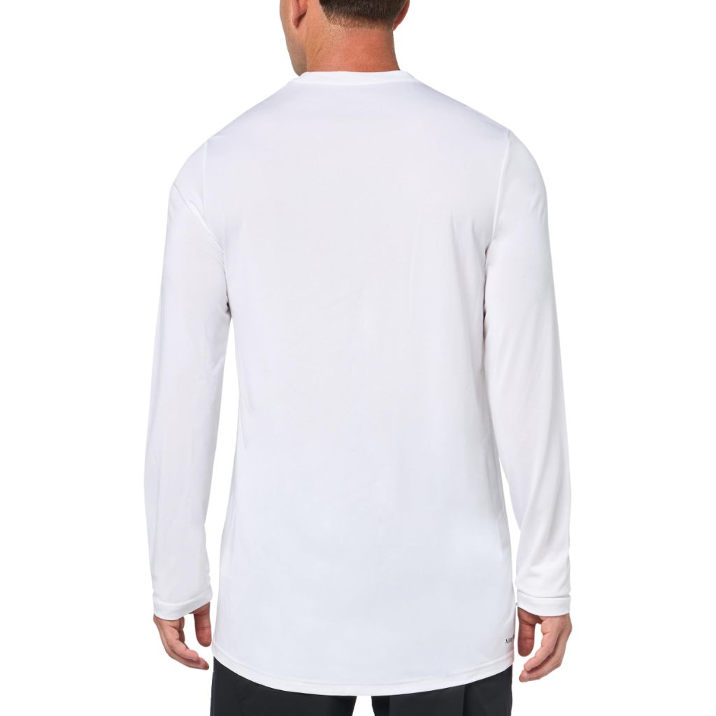 adidas Men's Jersey Hook Long Sleeve Pre-Game Shirt - Los Angeles Galaxy, White (XS)