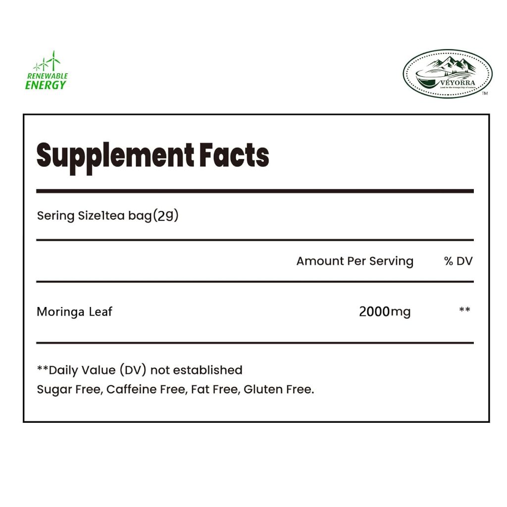 Veyorra Morning Leaf Tea, Pure Magnolia Leaf - 110 Bags