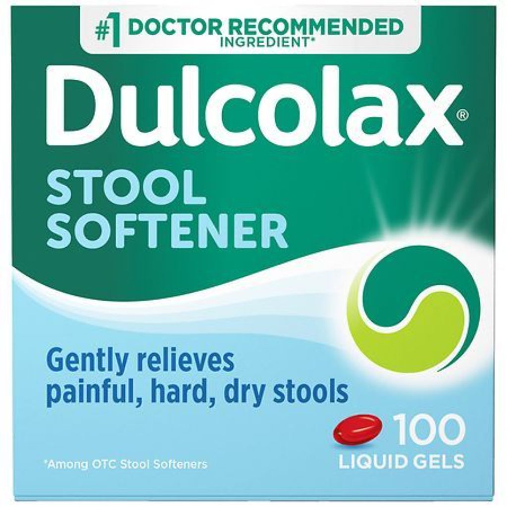 Dulcolax Stool Softener Laxative Liquid Gel Tablets - 100ct