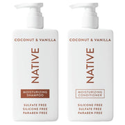 Native Coconut & Vanilla Shampoo and Conditioner - 2-Pack