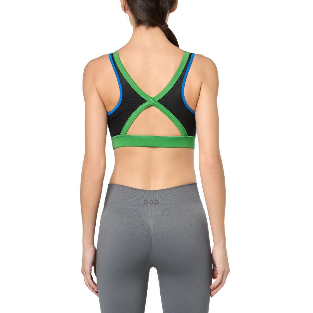 Lacoste Womens Active Sports Bra, Kingdom/Black, X-Small