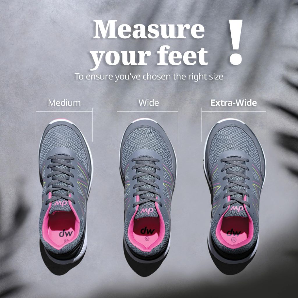SZ 9.5, Diawin Wide Shoes for Women – Wide Toe Box, Smooth Interior, Breathable Design, Extra Depth