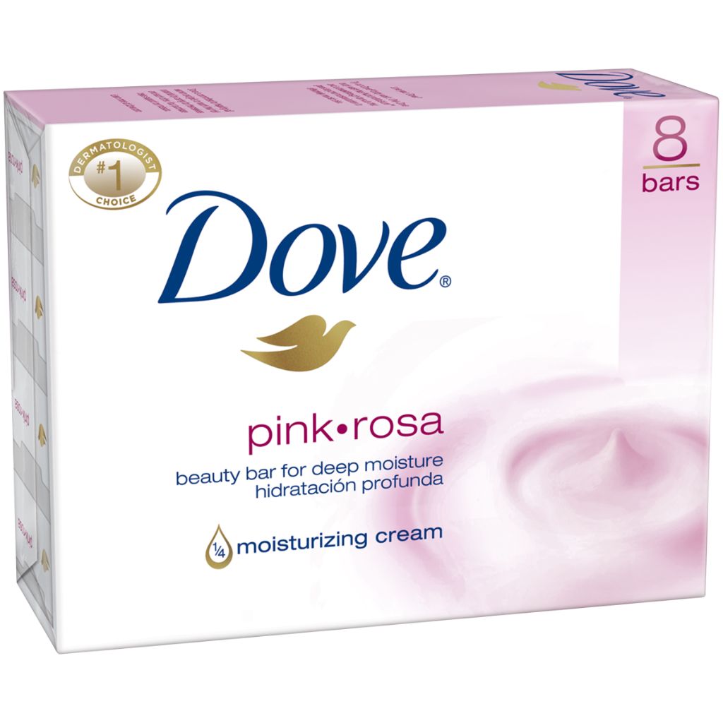 Dove Beauty Bar Soap - Pink Rosa, 3.75oz (8 Bars)