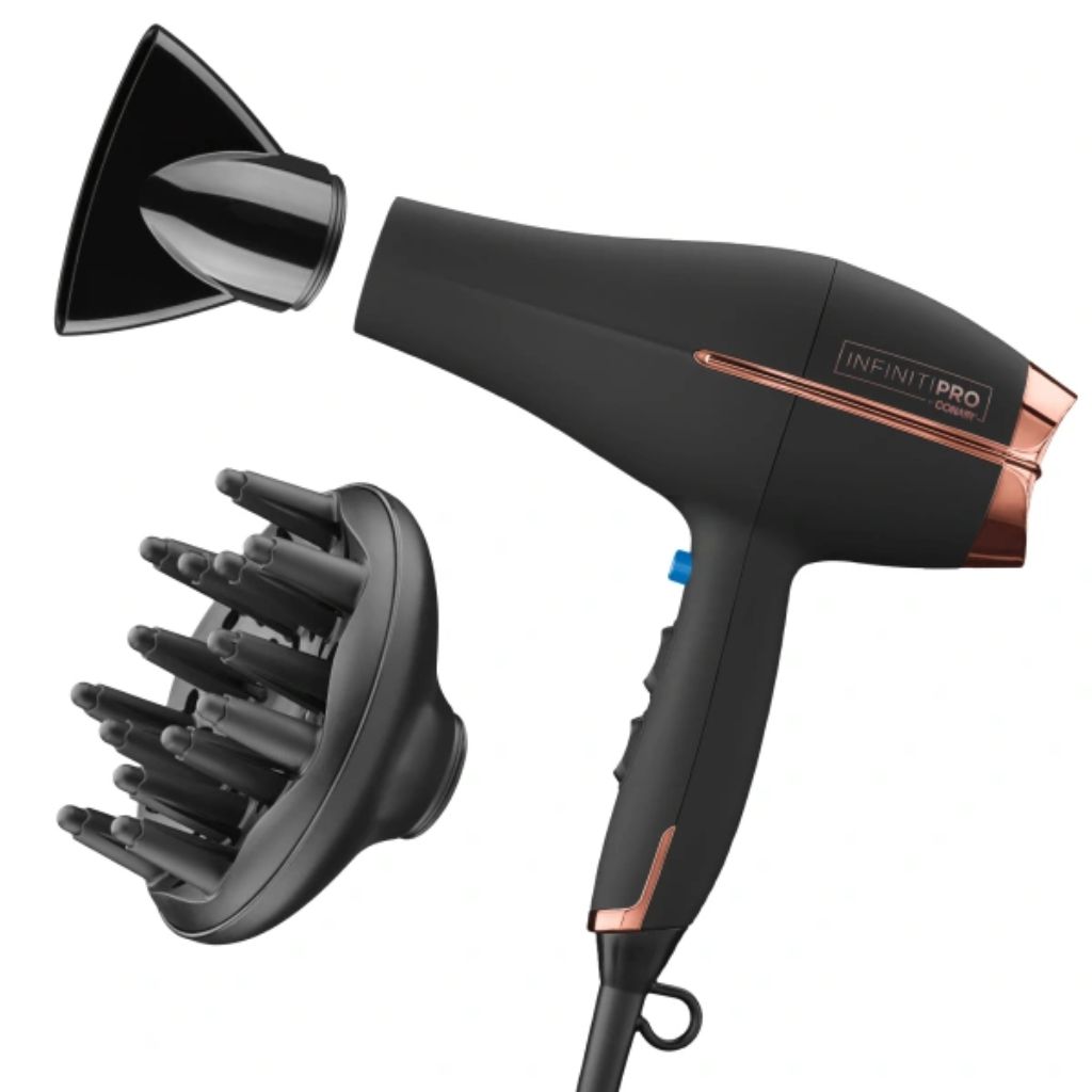 Conair InfinitiPRO AC Pro Styler Hair Dryer - Rose Gold/Black