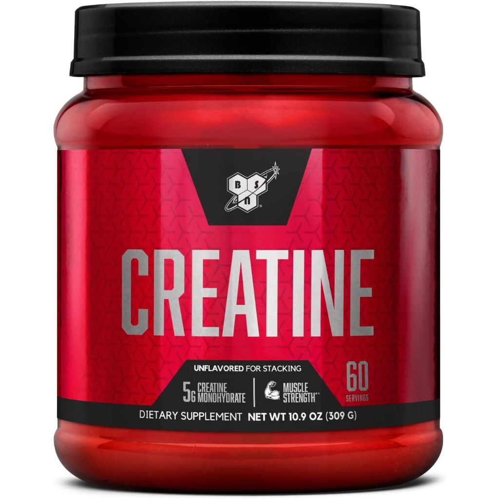 BSN Micronized Creatine Monohydrate Powder, Unflavored, 10.9oz (60 Servings)