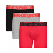 Boys 4-20 Under Armour UA 3-Pack Solid Performance Boxer Briefs, Boy's, Size: MD, Red
