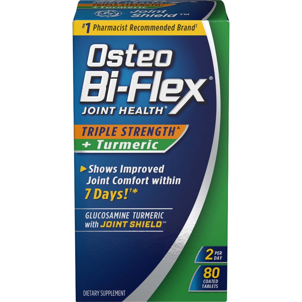 Osteo Bi-Flex Triple Strength + Turmeric Joint Health Supplement, 80 Tablets