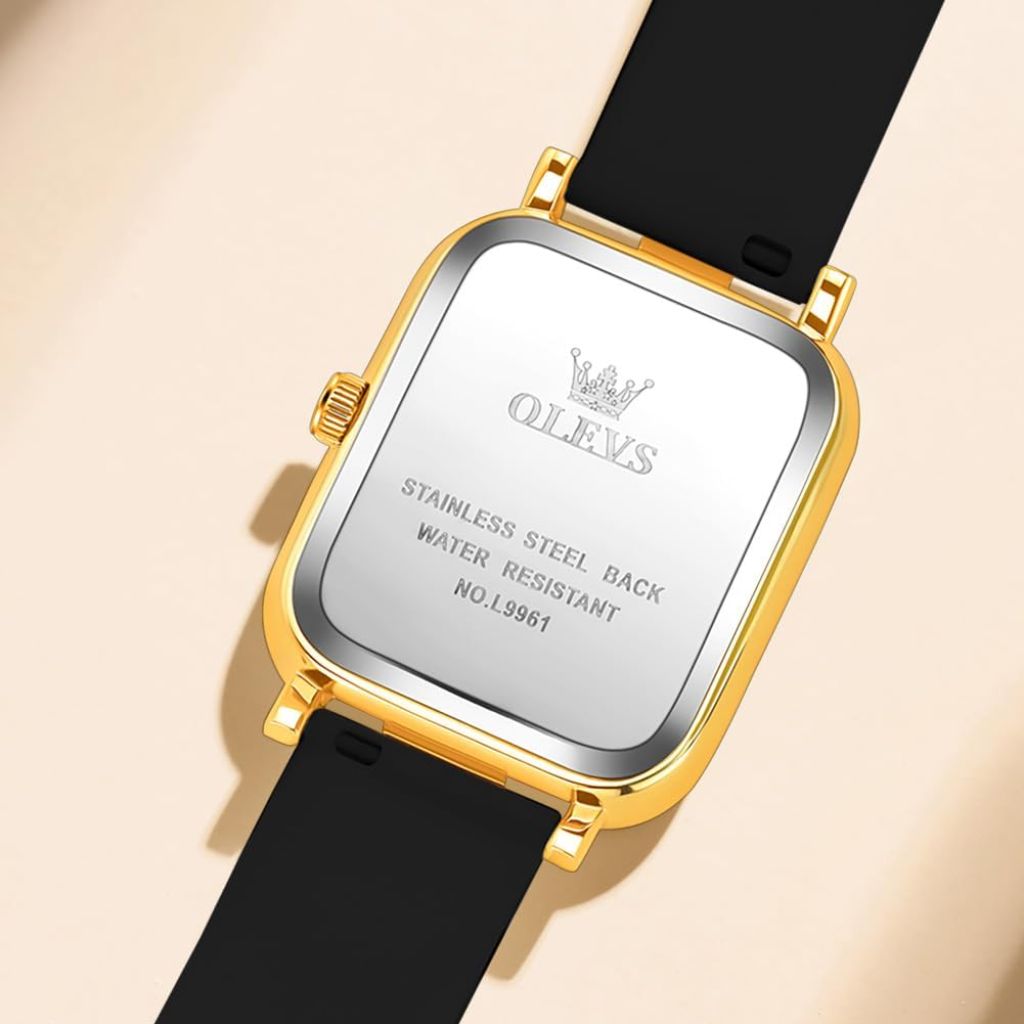 OLEVS Watch for Women, Silicone Strap, Dainty Quartz Waterproof