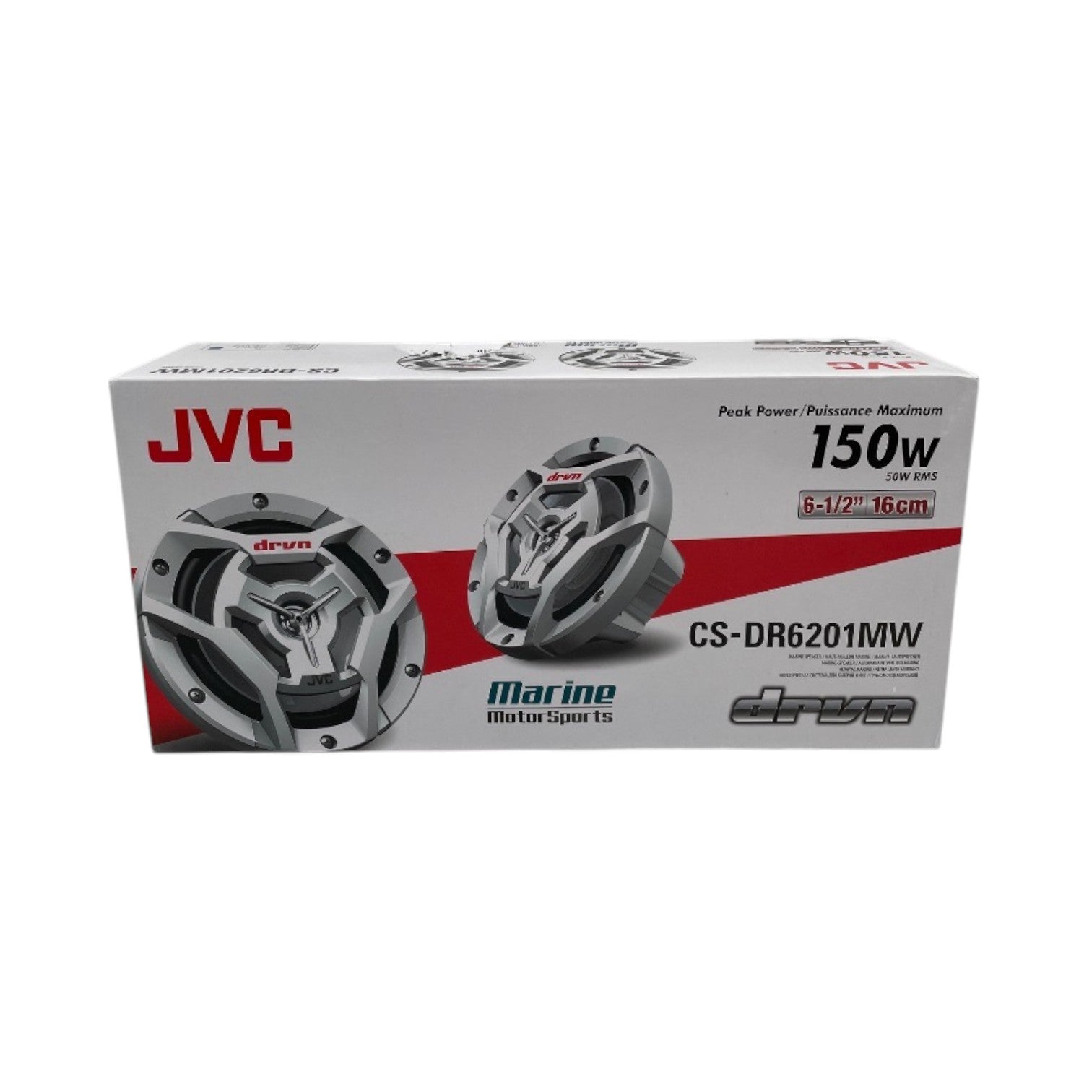 JVC CS-DR6201MW 6.5  2-Way 150W Marine Speakers (White)