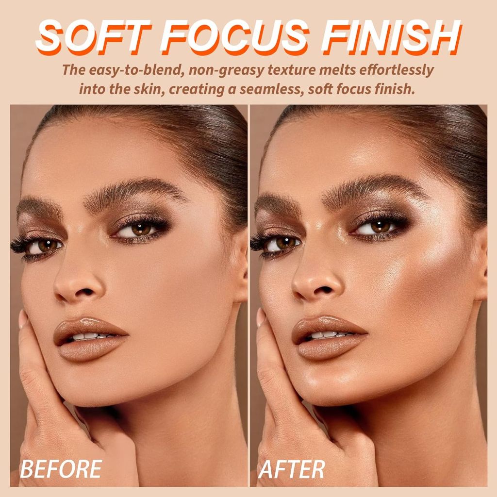 Truth Key Mousse Bronzer - Waterproof, Skin Tone Correcting, Shimmer Finish, High Coverage Powder with Marbled Design in Light & Medium Brown for a Natural Glow