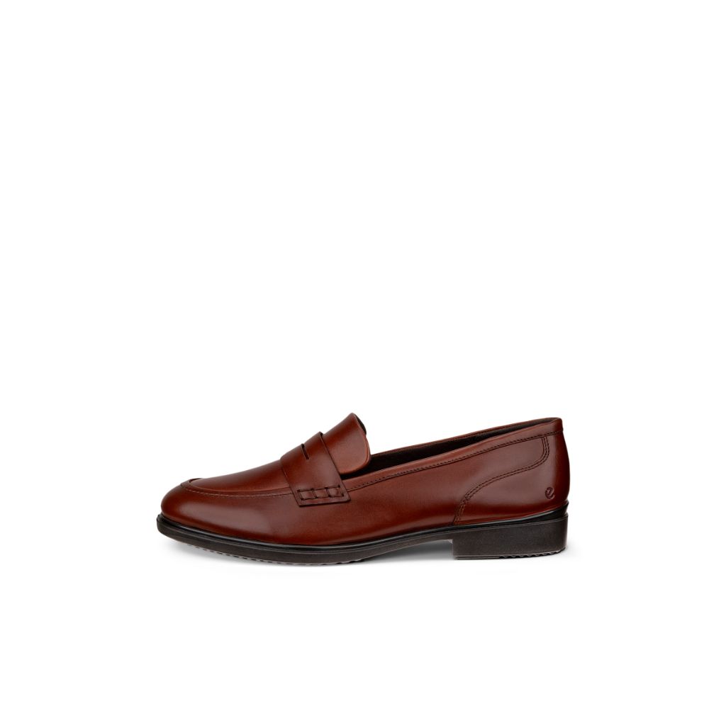 ECCO Dress Classic 15 - Women's Leather Loafer - Brown size 11