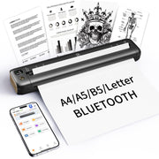 Rongta Portable Printer Bluetooth Inkless Thermal  for 8.5" x 11" US Letter & A4 Size (Gray)