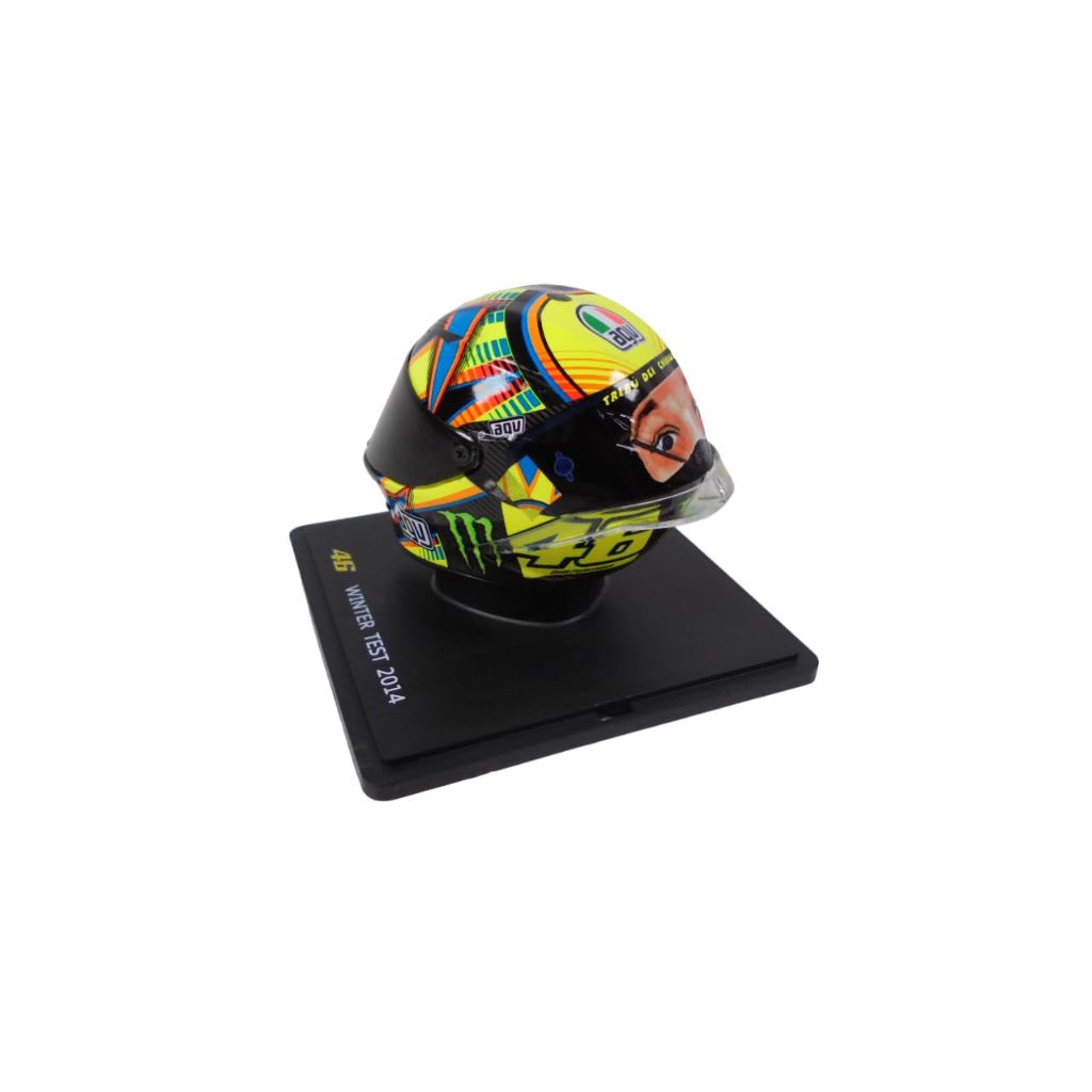- Valentino Rossi Moto GP Winter Test 1/5 Scale Helmet 2014 Season Compatible with Yamaha YZR-M1 - CR042