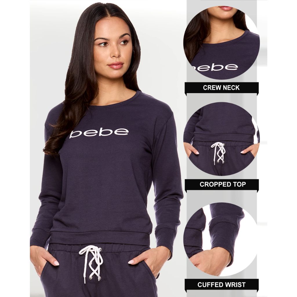 Bebe Women's Pajama Sets - (Midnight Lavender, 2X)