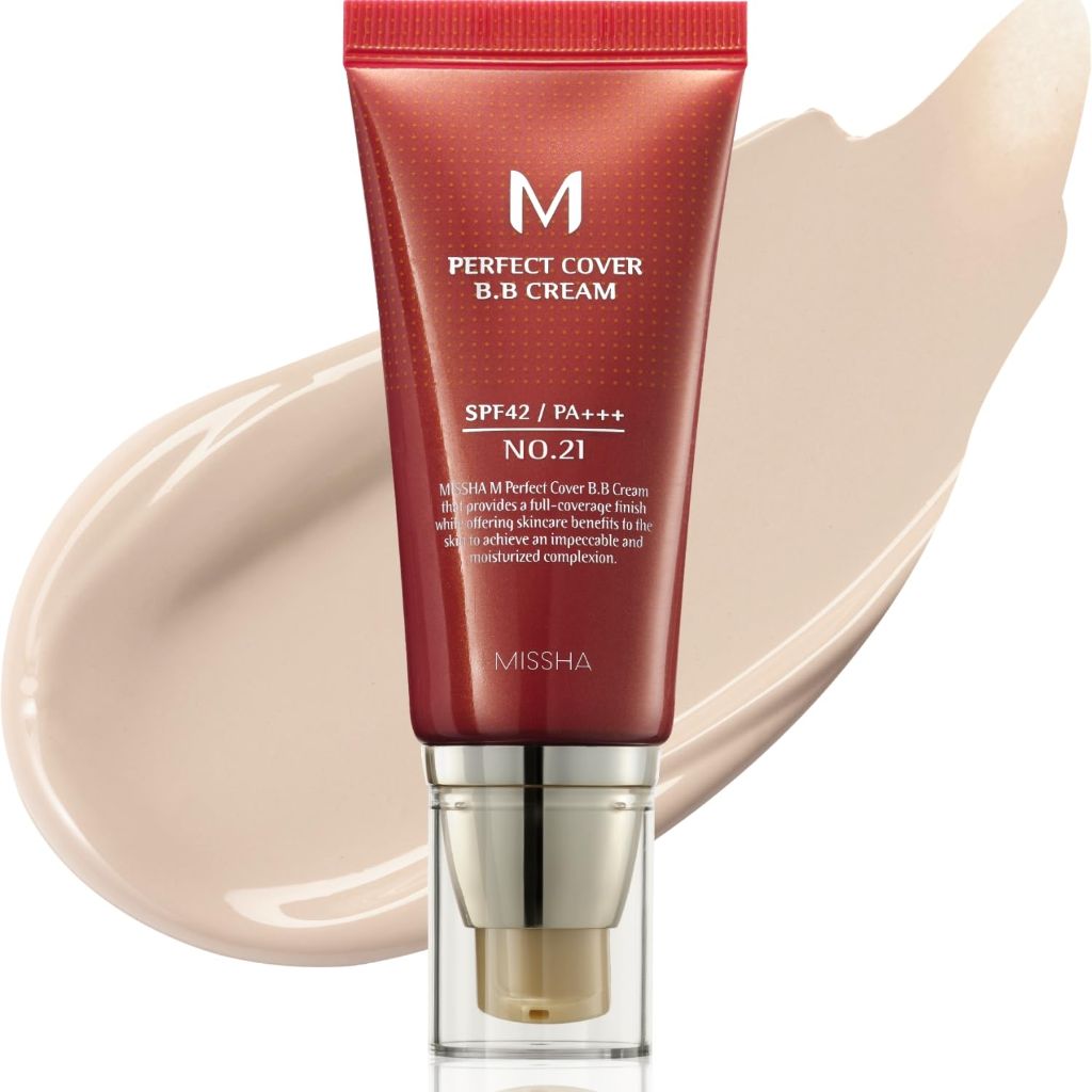 MISSHA M Perfect Cover BB Cream No.21 Light Beige - 1.69 Fl Oz