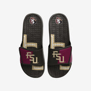 SZ L, FOCO Florida State Seminoles NCAA Men's Color block Big Logo Gel Slide