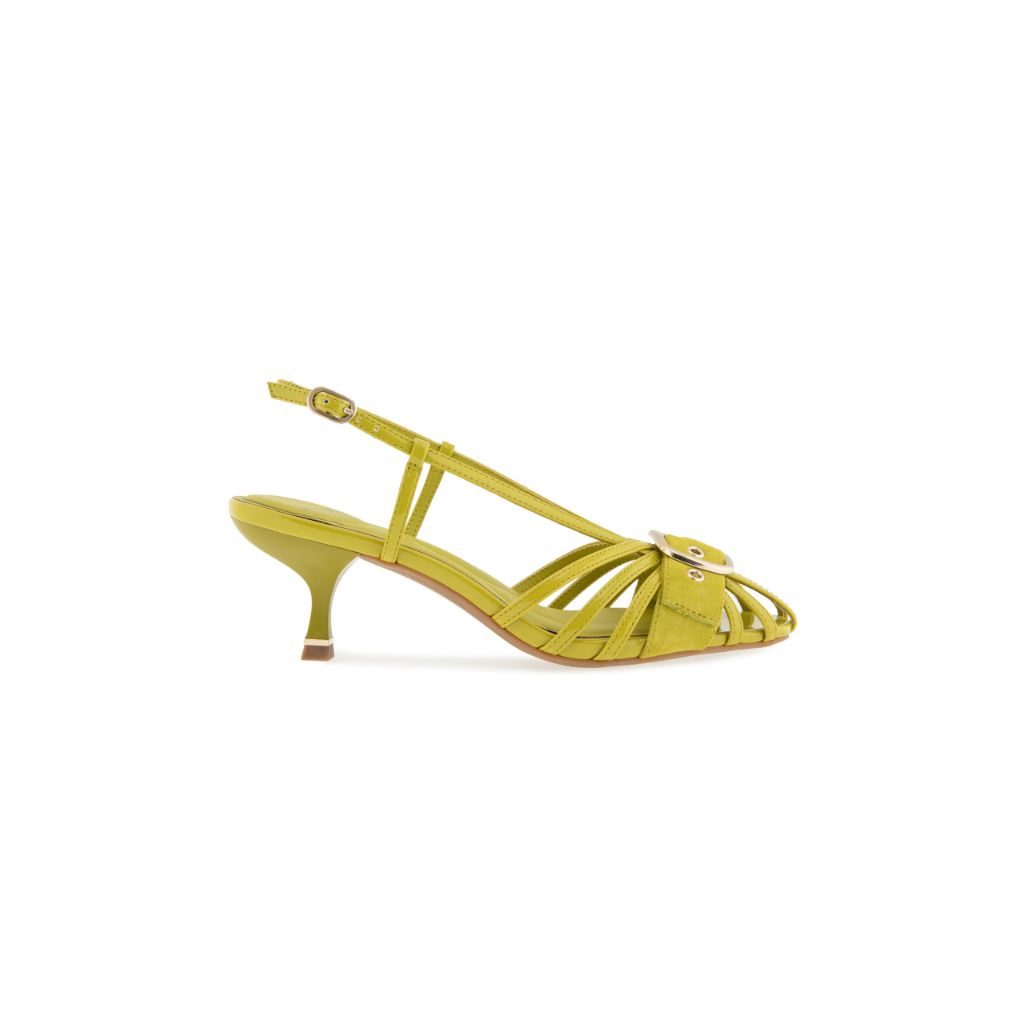 Kenneth Cole New York Glenda Chartreuse Patent Size 7.5