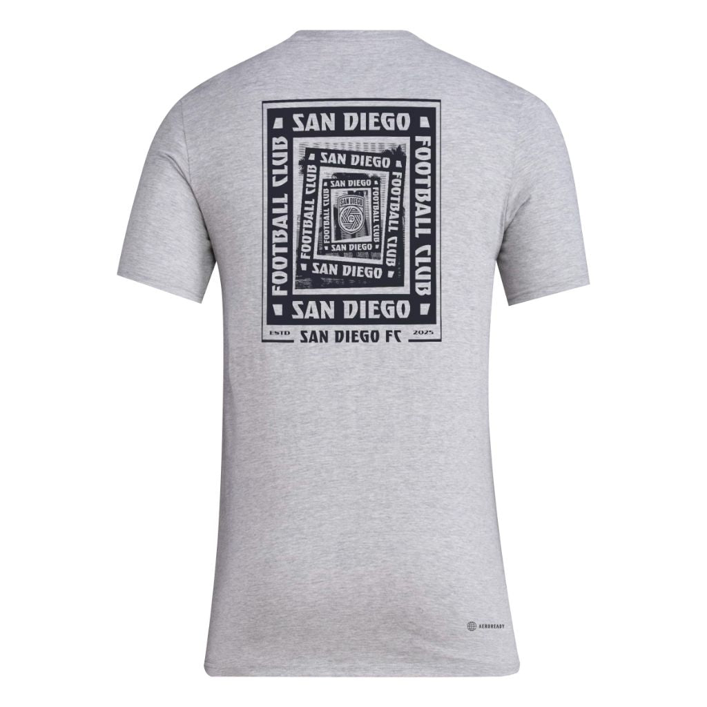Adidas Mens San Diego FC Pre-Game Short Sleeve Soccer T-Shirt,Medium Grey Heather/Mls-Sdi-3pp,Small