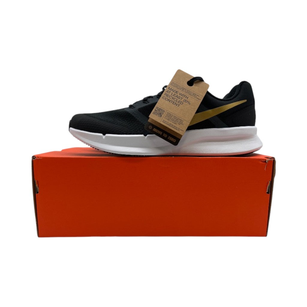 Nike Men's Run Swift 3 Running Shoes, Size 12, Black/Metallic Gold/Anthracite/White