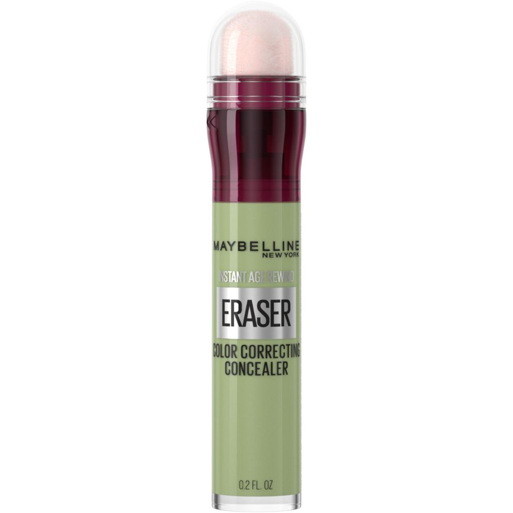 Maybelline Instant Age Rewind Instant Eraser Color Correcting Concealer, Wear, Green Color Corrector, 151,  0.2oz