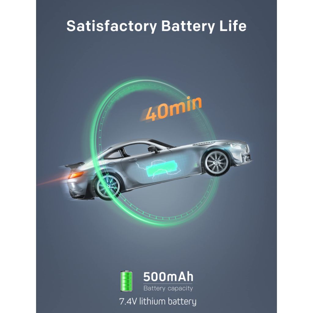MIEBELY Remote Control Car, Mercedes Benz 1/16 Scale Official Authorized GT R Pro Rc Cars 7.4V 500mAh Rechargeable Battery