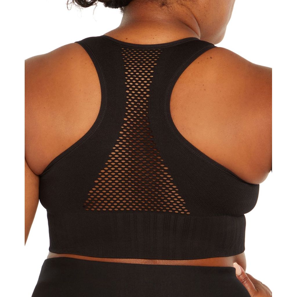 Marika Women's Bras BLACK - Black Cathy Seamless Sports Bra - 2XL