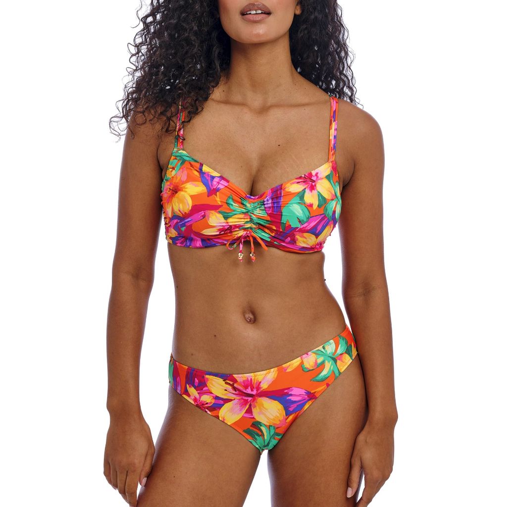 Freya Swim Women's Sun Haze Underwire Bralette Bikini Top Color Mandarin (Size 30 DD)