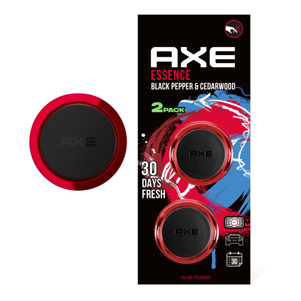 AXE Mini Vent Clip Car Air Freshener (Essence Scent, 2 Pack)