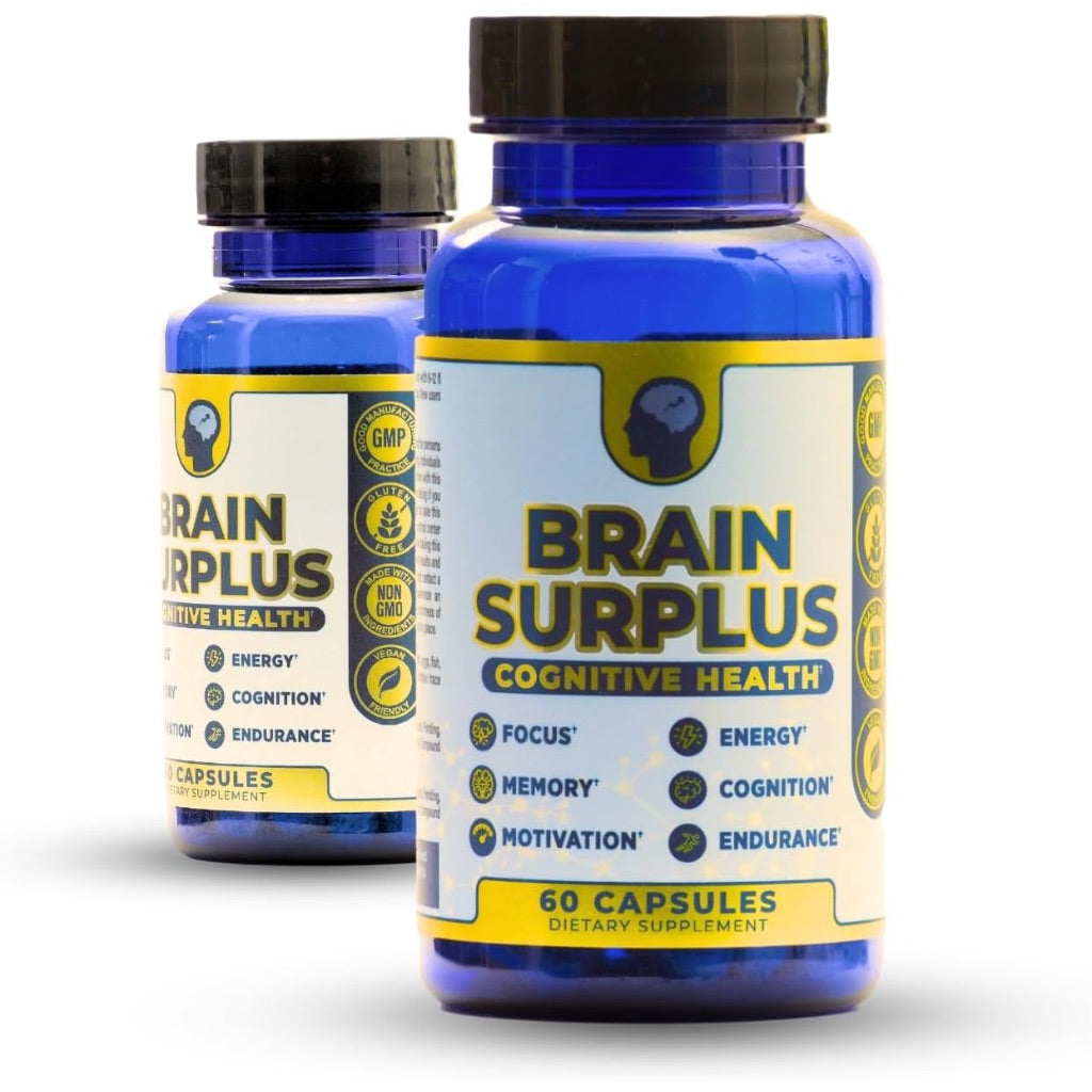 Nootropic Supplement for Memory, Focus, Energy: with Lions Mane, Ginkgo Biloba, Alpha GPC, Vitamin B12 - 60ct.