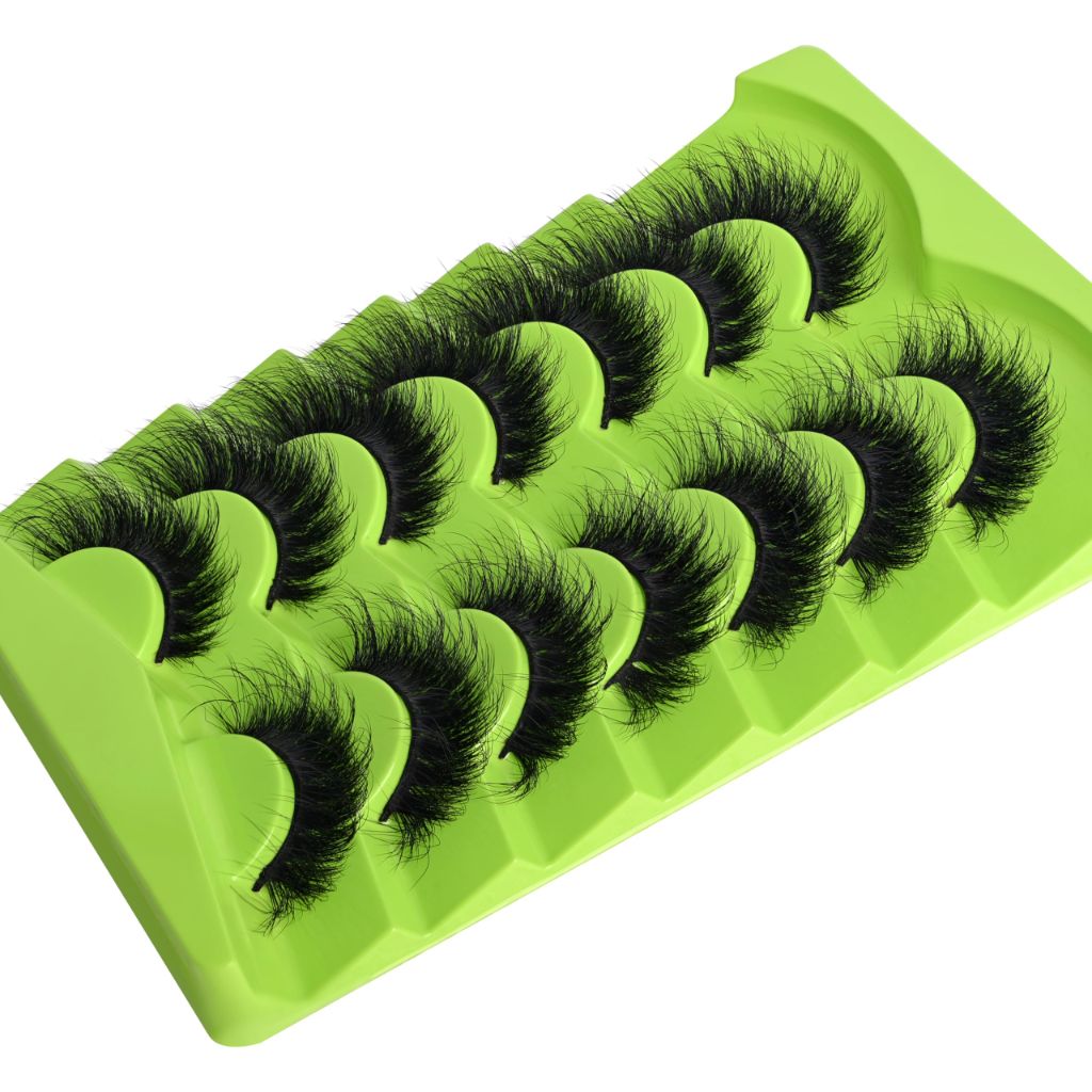 Kmilro Mink Lashes Wispy  20mm Cat Eye Faux Mink Multipack