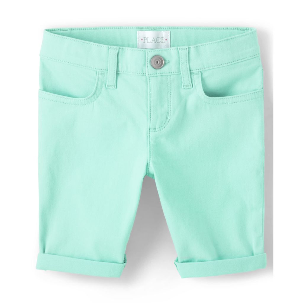The Children's Place,Solid Skimmer Shorts,Mellow Aqua,8