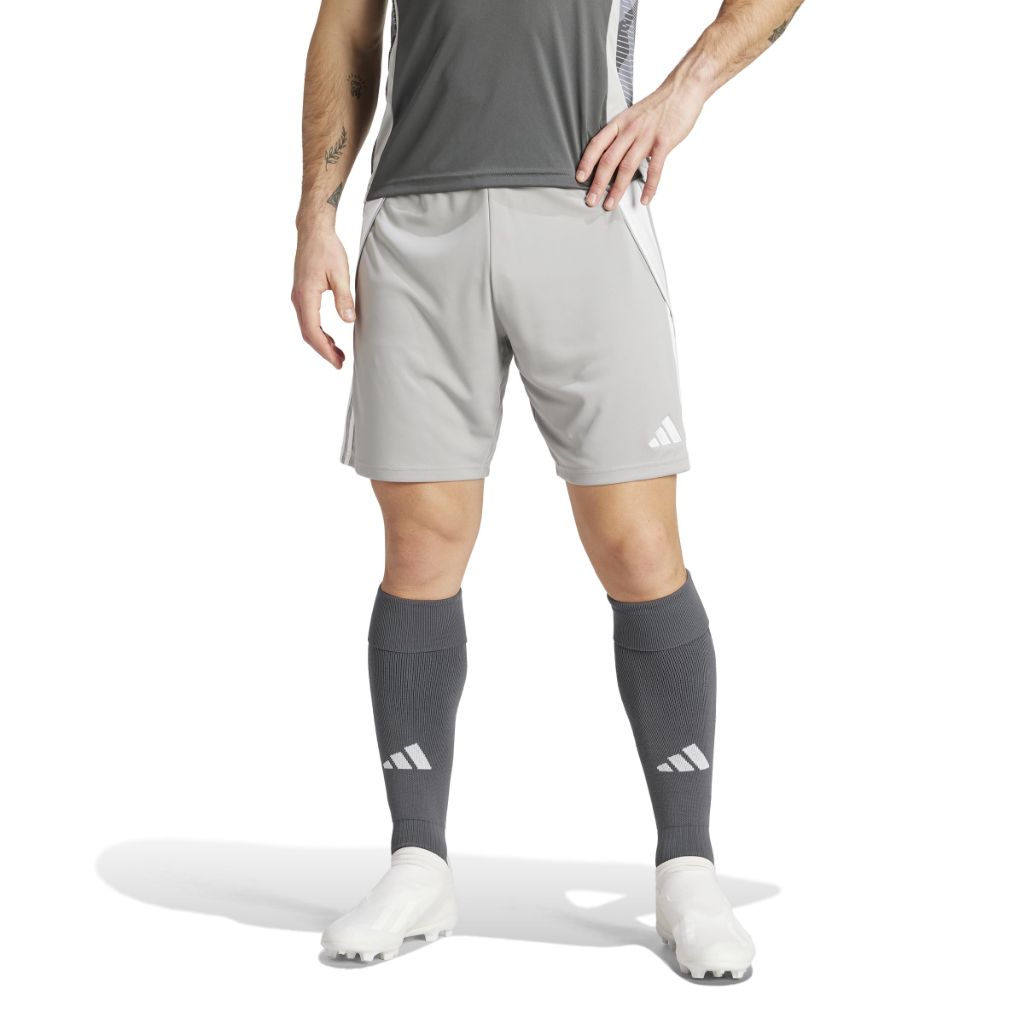 SZ XS, Adidas Men's Tiro 24 Shorts, Team Mid Grey/White