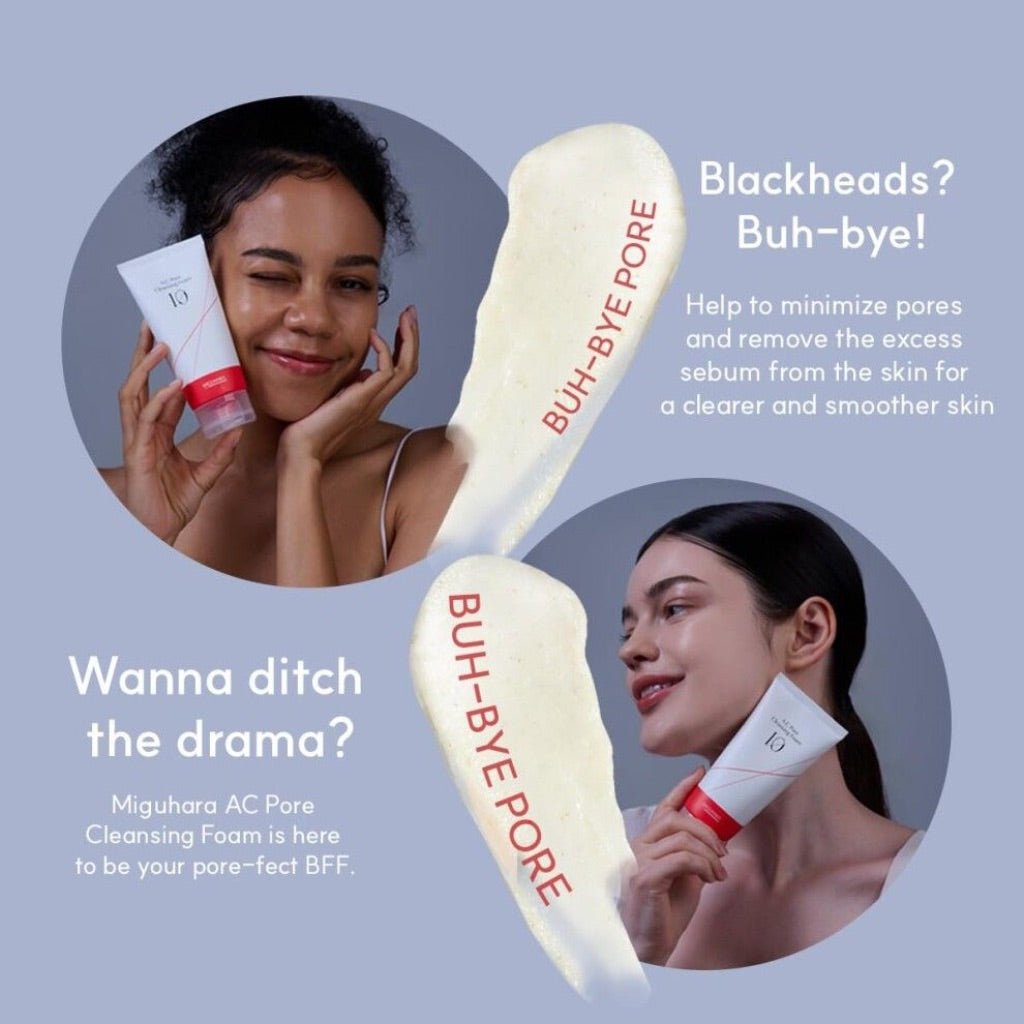 A.C Pore Cleansing Foam, Korean Skincare Face Wash - 4 fl. oz.