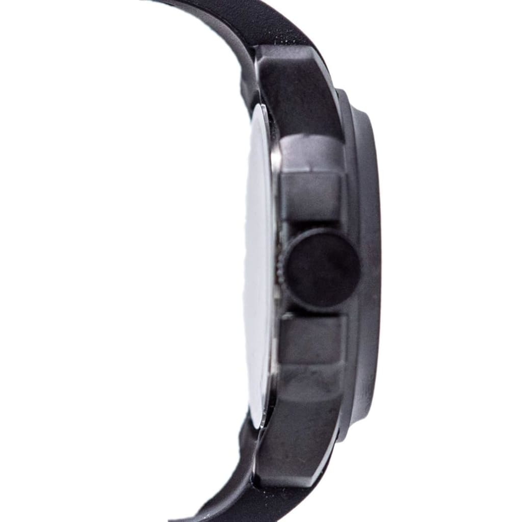 Smith & Wesson Men's Amphibian Commanda 46mm Watch, Black Dial, Black Titanium Case w/Rubber Strap (CC-SWW-1100)