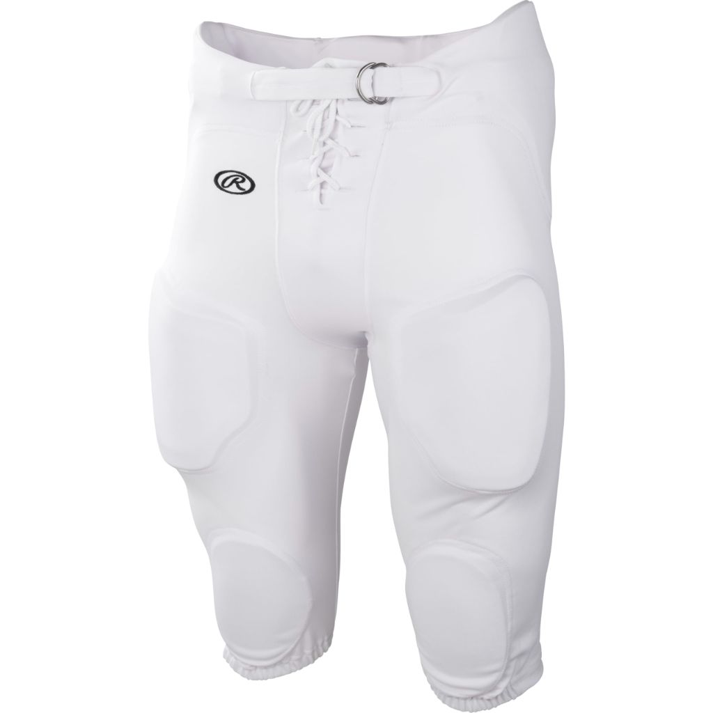 Rawlings | Adult Game/Practice Football Pants, White, X-Small