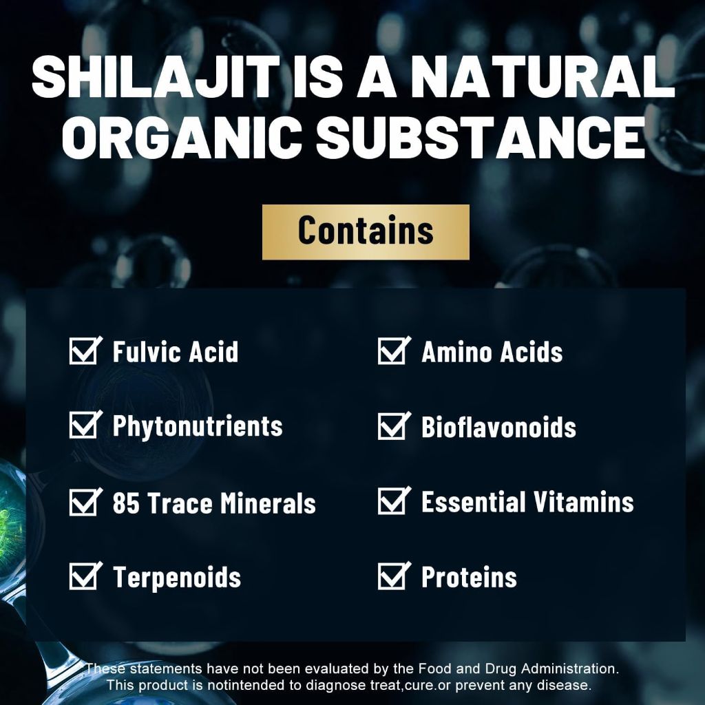 Fubienfit Shilajit Capsules - Premium Shilajit for Men - with Ashwagandha Ginseng and More Fulvic Acid- 120 Capsules