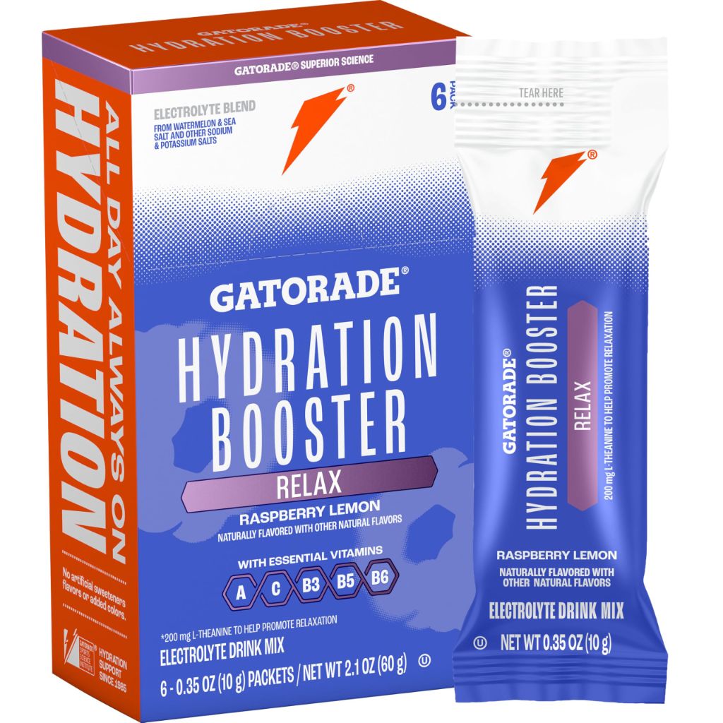 Gatorade Hydration Booster Relax - Raspberry Lemon 48pk