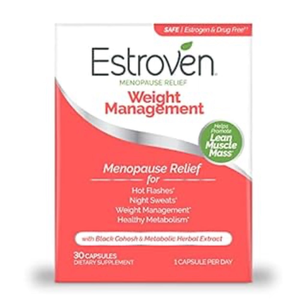 Estroven Menopause Relief with Weight Management Dietary Supplement Capsules - 30ct