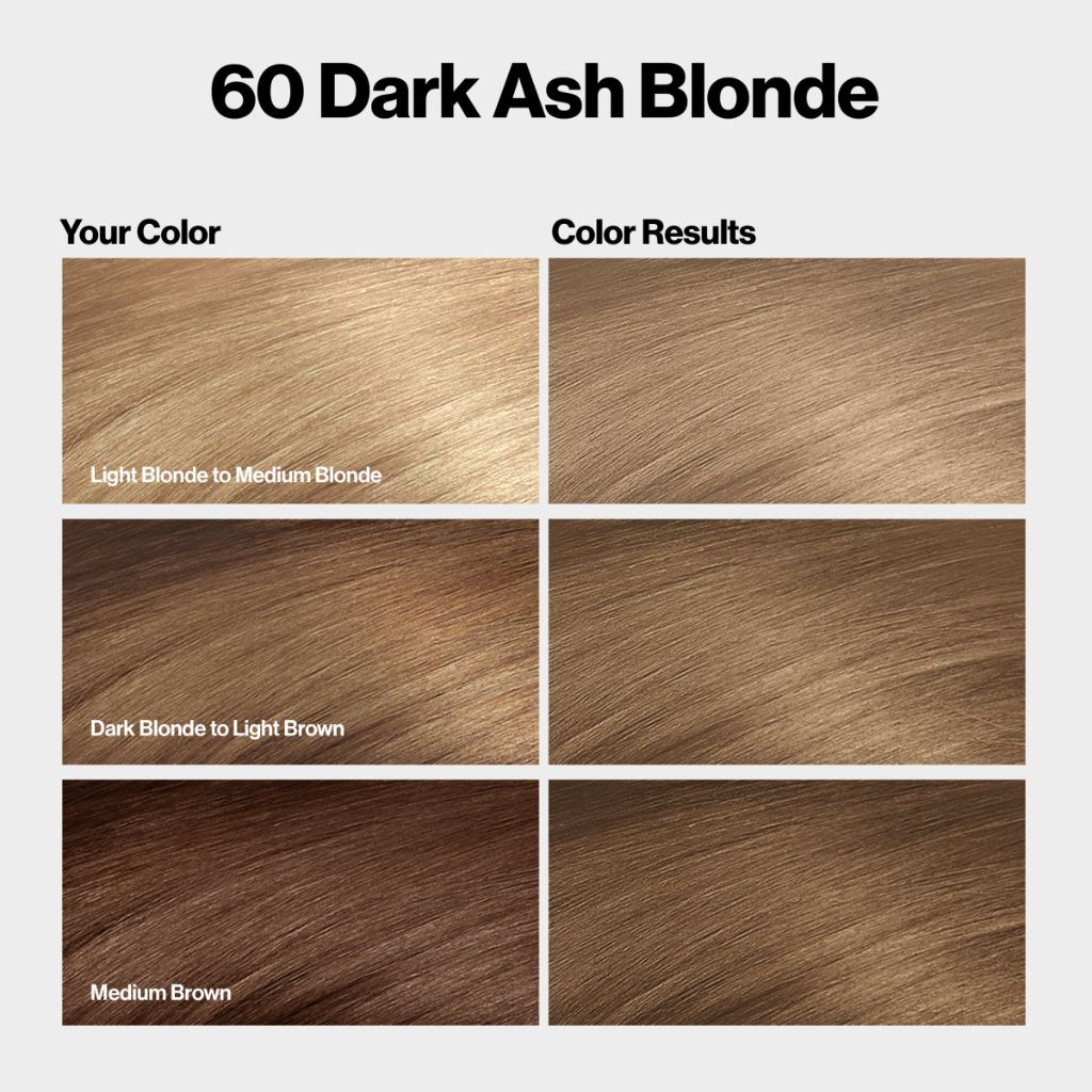 Revlon ColorSilk with Bond Repair Complex| Permanent Hair Color| 60 Dark Ash Blonde (Pack of 3)