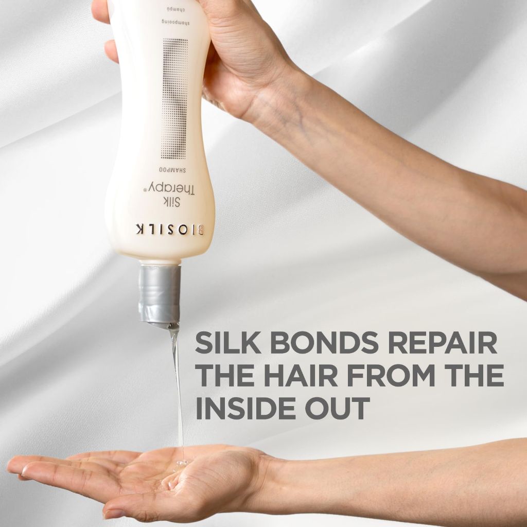 BioSilk Silk Therapy Shampoo, Sulfate, Paraben, & Cruelty-Free, 12 Oz