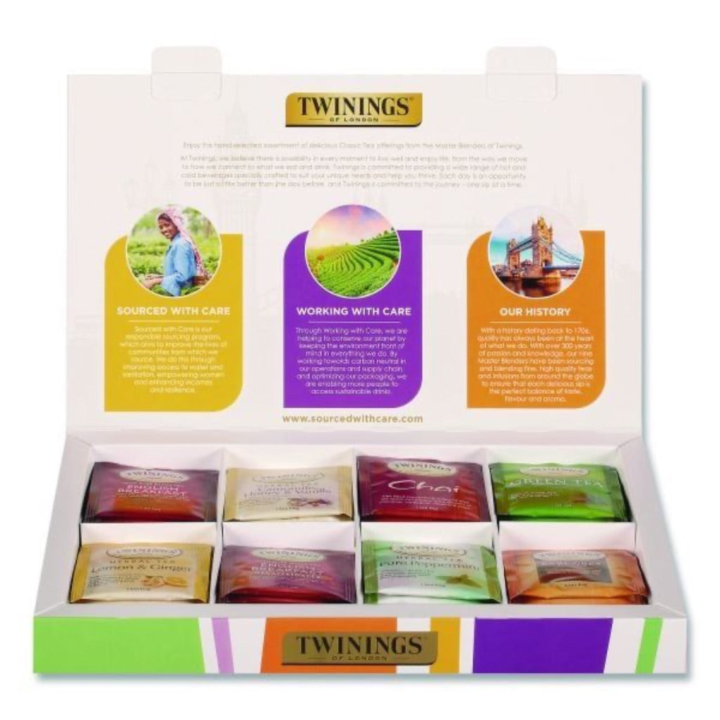 Twinings Black  Herbal  Green and Chai Classics Collection Gift Box Tea Bags (48 Count)
