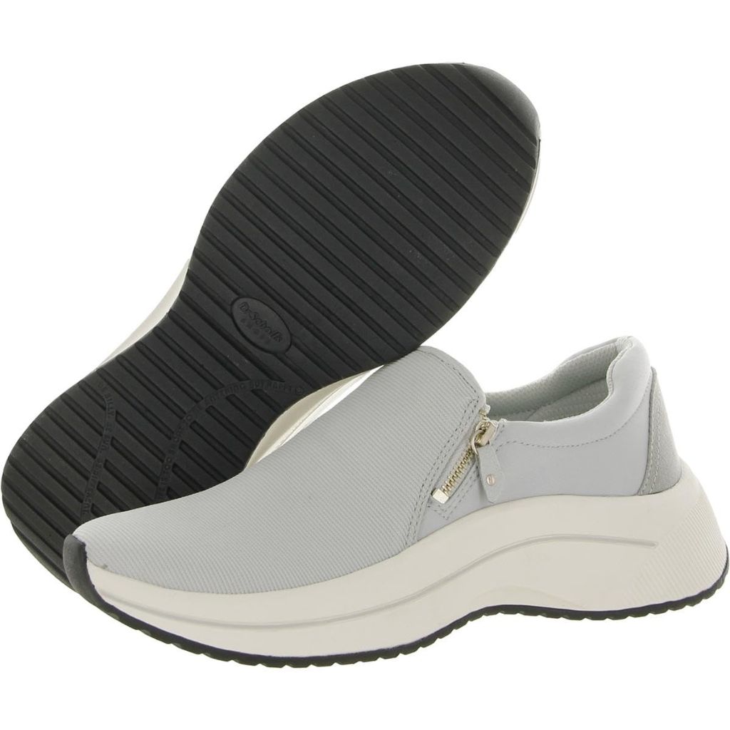Dr. Scholl's Women's Wannabe Zip Sneakers, Vapor Gray, Size 9.5 M
