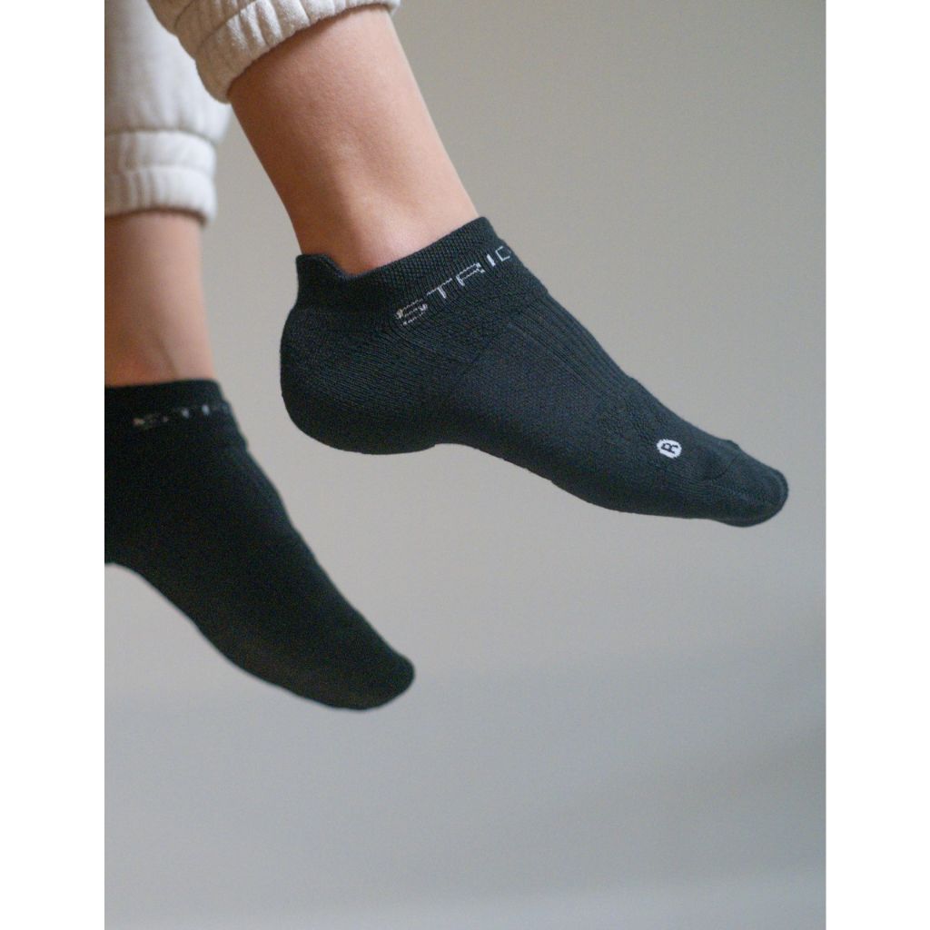 Strideline Premium Athletic Low Cut Sock 3 Pack - Small, Grey