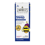 Zarbee's Kids Melatonin Sleep Supplement Liquid, 1mg Melatonin,  Berry Flavor | 1 Fl Oz Bottle